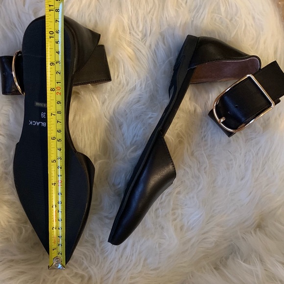 🆕NIB real leather Anthropologie buckle strap flat - Picture 8 of 8